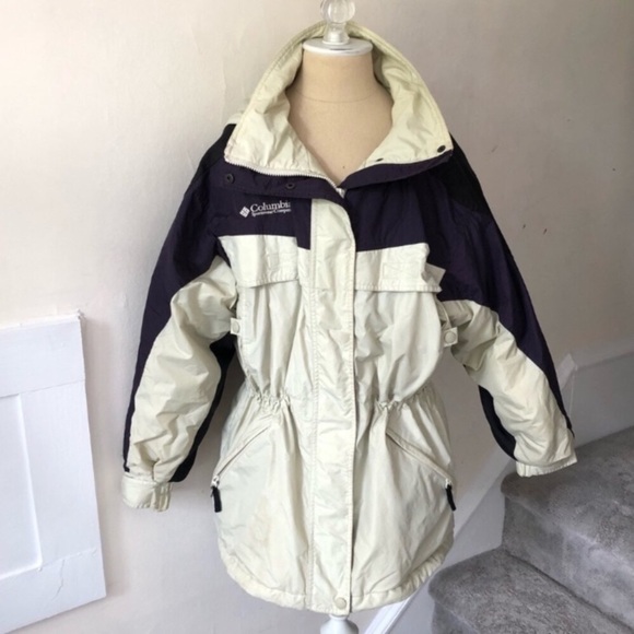 Columbia Women’s Ski/Snow Detachable Hood Colorblock Puffer Coat Size Medium - Picture 1 of 9